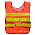 Mesh Reflective Vest, Made of 100% Polyester Material, Available in Different Sizes and Patterns